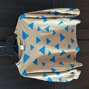 Girls' 3/4 sleeve Pepper Kids Geometric top